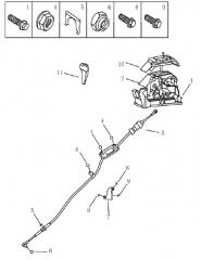 Механизм переключения передач АКПП Chery Jaggi QQ6 (S21). Артикул: 4-10-ec7