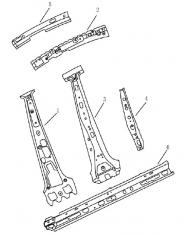Стойки кузова средние "В" (седан) Geely Emgrand EC7. Артикул: 5-14-ec7-fe1