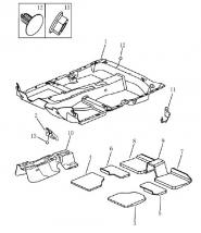 Шумоизоляция пола Chery Eastar (B11). Артикул: 5-4-ec7