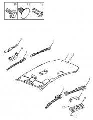 Облицовка крыши (хэтчбек) Lifan 320 Smily. Артикул: 9-21-ec7-fe2