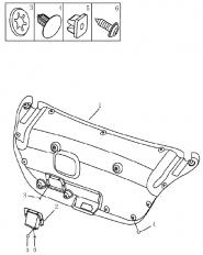 Обшивка кришки багажника (седан). Артикул: 9-17-ec7-fe1