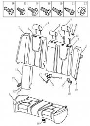 Сиденье заднее. Артикул: 9-30-ec7
