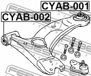 Сайлентблок переднього важеля задній Chery Amulet (A15). Артикул: A11-2909050