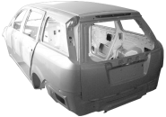 CAR WHITE BODY ASSY WITH SUNFOOF Chery CrossEastar (B14). Артикул: B14-5000100BA-DY