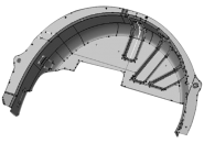 Панель арки колеса заднего левого внутренняя Chery CrossEastar (B14). Артикул: B14-8404301-DY