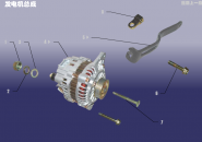 Генератор в сборе Chery CrossEastar (B14). Артикул: B14FDJ-FDJZC