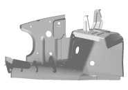 Панель бризговика лонжерона переднього лівого Chery Jaggi QQ6 (S21). Артикул: S21-8403030-DY