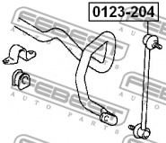 Стійка стабілізатора передня Chery Tiggo (T11). Артикул: T11-2906030