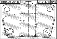 Колодки гальмівні задні Chery Tiggo (T11). Артикул: T11-BJ3501080