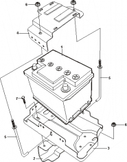 Акумуляторна батарея і її кріплення Chery Forza (A13). Артикул: a13-1-6