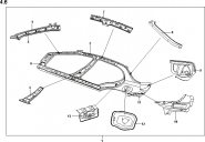 Підлога задня Chery Forza (A13). Артикул: a13-4-4