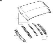 Панель даху Chery Forza (A13). Артикул: a13-4-8