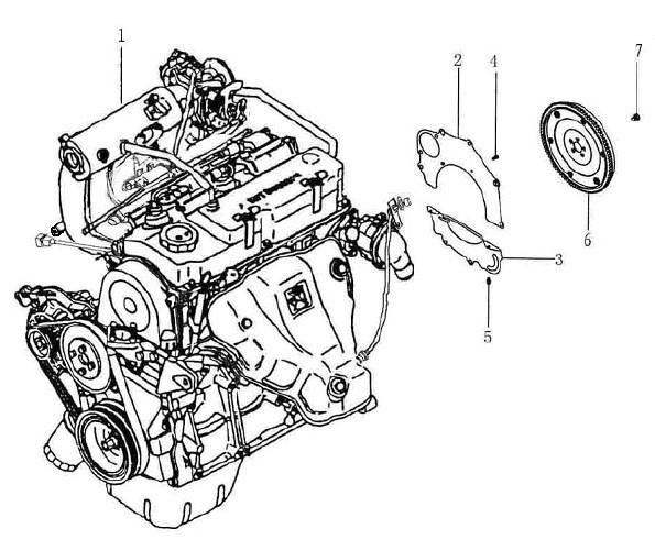 Маховик в сборе BYD F3. Артикул: byd-f3-e-28