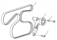Натяжитель приводного ремня (1.5L DVVT). Артикул: ec7-dbt15