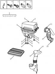 Фильтр воздушный [4G15] Geely GC5 (SC5/SC5RV). Артикул: gc5-246-46-0200