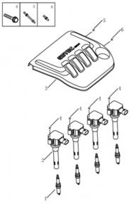 Система зажигания [4G15,MT] Geely GC5 (SC5/SC5RV). Артикул: gc5-250-50-064