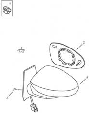 Дзеркало заднього виду [2014 MODEL] Geely GC5 (SC5/SC5RV). Артикул: gc5-620-20-200