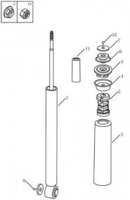 Амортизатор задній Geely GC6 (LG-4). Артикул: gc6-420-20-050