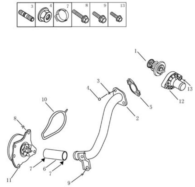 Водяний насос [1.0L] Geely LC (GC2(LC-1)). Артикул: glc-31