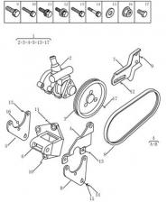 Насос гидроусилителя руля Geely MK2 (LG-3). Артикул: gmk-446-46-050