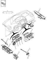 Переключатели Geely GC5 (SC5/SC5RV). Артикул: gmk-738-42-050