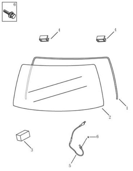 Стекло заднее Geely MK08 (LG-1A). Артикул: gmk08-557-57-05