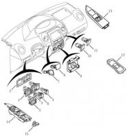 Переключатели Geely GC5 (SC5/SC5RV). Артикул: gmk2-738-42-060