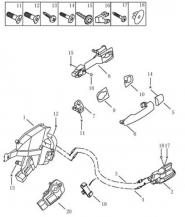 Замки задних дверей Geely MK2 CROSS (LG-3A). Артикул: gmk2c-572-79-06