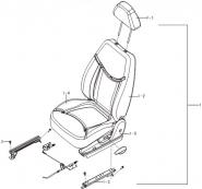 Сиденье водителя Chery Elara (A21). Артикул: l320-5-12