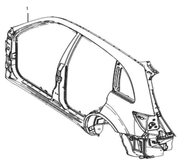 Ліва боковина Lifan X60. Артикул: lifan-x60-5-5