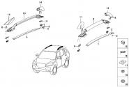 Рейлінги Lifan X60. Артикул: lifan-x60-6-16