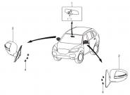 Зеркала заднего вида Chery QQ (S11). Артикул: lifan-x60-6-27