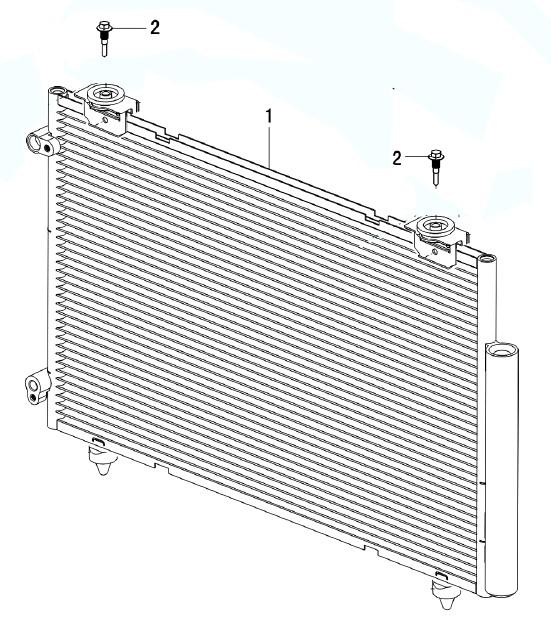 Радіатор кондиціонера Lifan X60. Артикул: lifan-x60-7-5