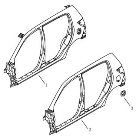 Боковина кузова Geely MK2 CROSS (LG-3A). Артикул: mk2c-541-41-060