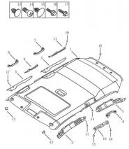 Обшивка стелі з люком Geely MK2 CROSS (LG-3A). Артикул: mk2c-648-59-061